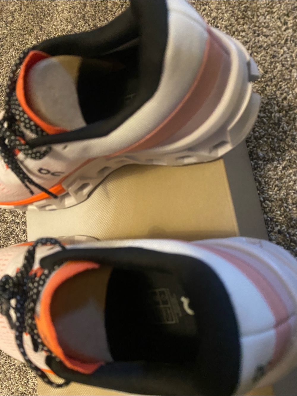 BNIB OnCloud Cloudmonster 2 White and Orange Sneaker - Picture 5 of 5
